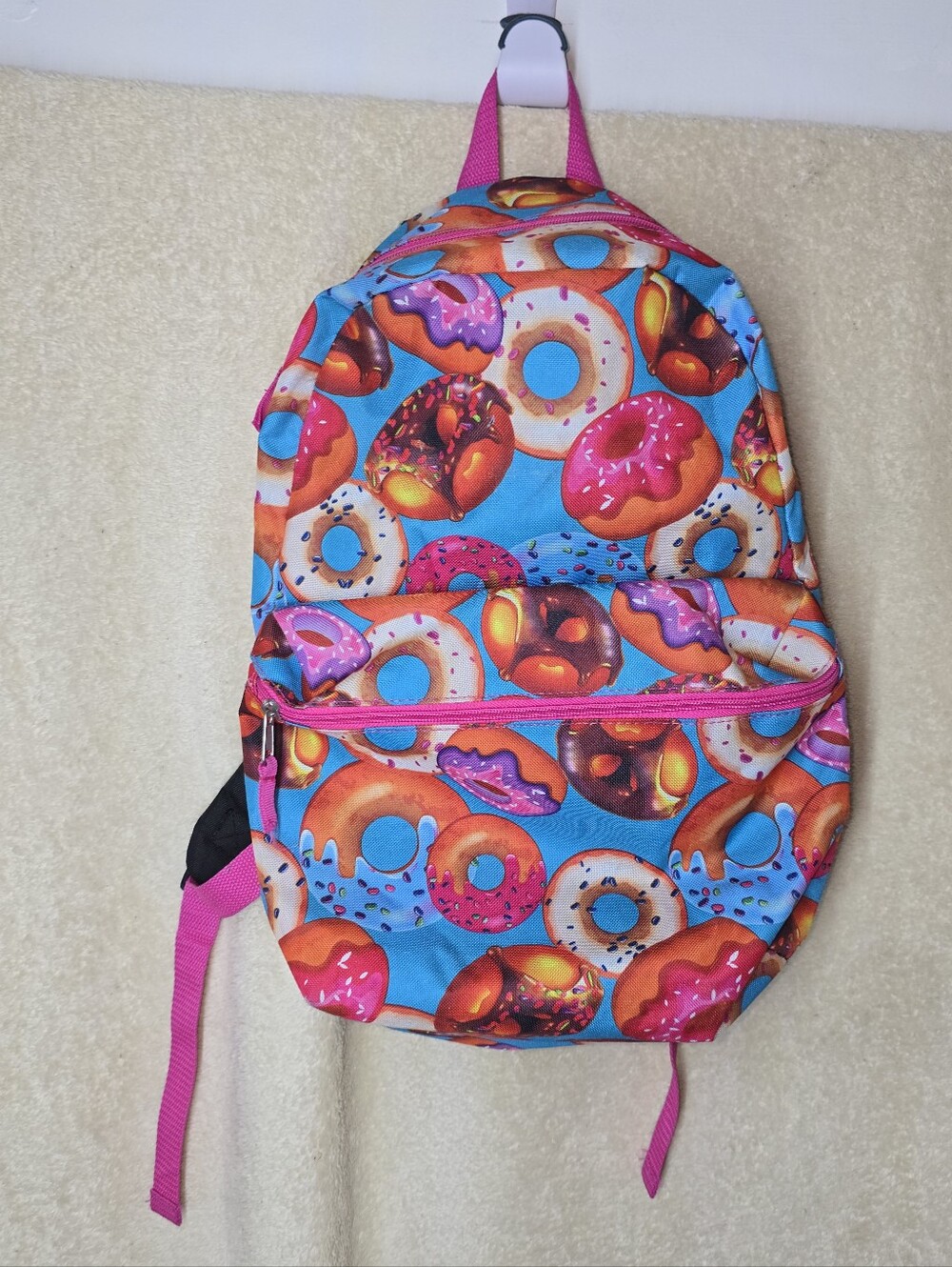Global Degree Donut Doughnut Backpack Adjustable Straps Multi- Colored